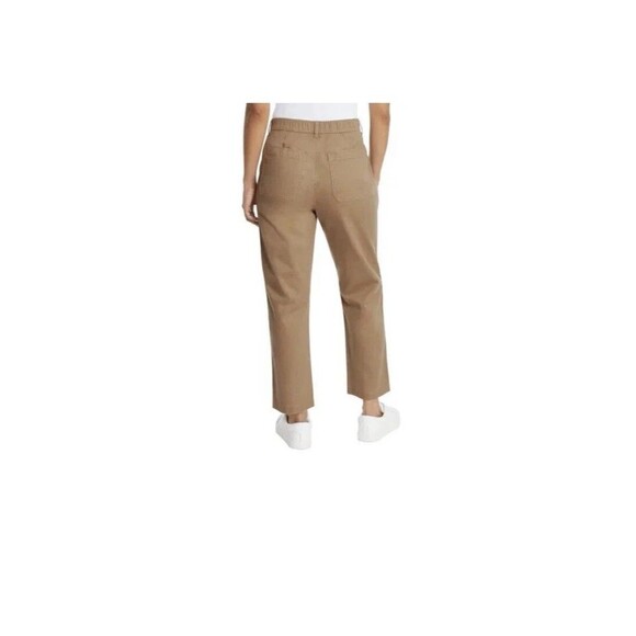 G.H. Bass & Co Womens Chino Ankle Pants Size 14 Brown Casual Cropped Straight - Picture 5 of 12